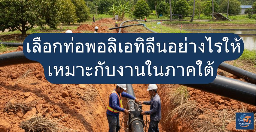 เลือกท่อพอลิเอทิลีนอย่างไรให้เหมาะกับงานในภาคใต้