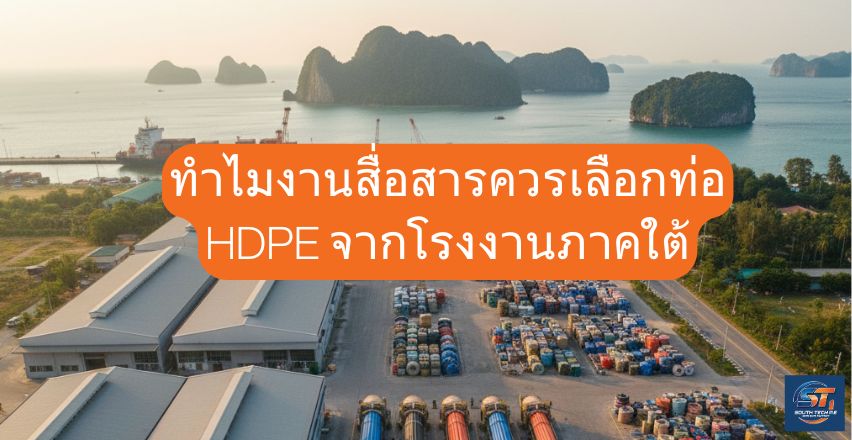 ทำไมงานสื่อสารควรเลือกท่อ HDPE จากโรงงานภาคใต้