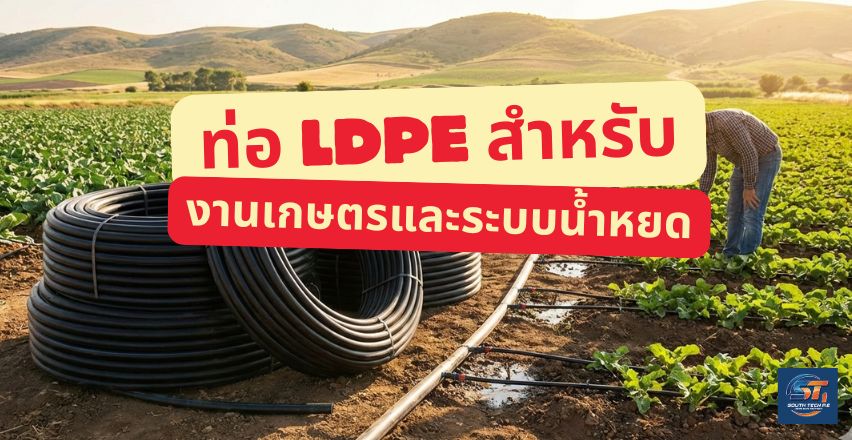 ท่อ LDPE สำหรับงานเกษตรและระบบน้ำหยด